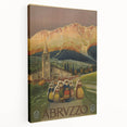 Vintage Travel Poster - Abruzzo Italy | Retro Tourism Wall Art