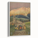 Vintage Travel Poster - Abruzzo Italy | Retro Tourism Wall Art