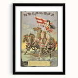 Vintage Travel Poster - Japanese Warrior | Retro Equestrian Art