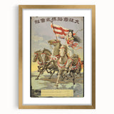 Vintage Travel Poster - Japanese Warrior | Retro Equestrian Art