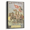 Vintage Travel Poster - Japanese Warrior | Retro Equestrian Art