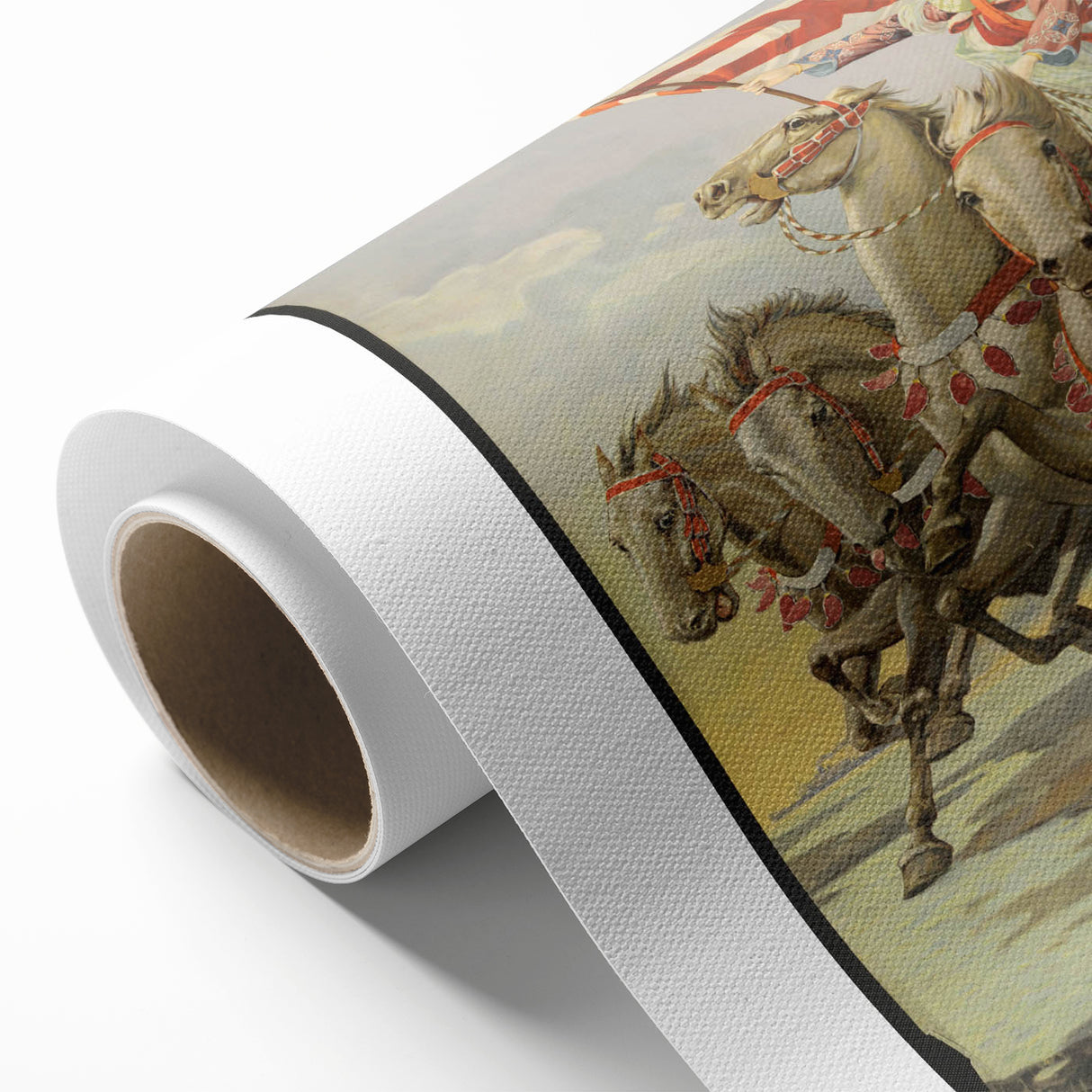 Vintage Travel Poster - Japanese Warrior | Retro Equestrian Art