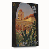 Vintage Travel Poster - Palermo Sicily | Classic Italian Art