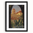 Vintage Travel Poster - Palermo Sicily | Classic Italian Art