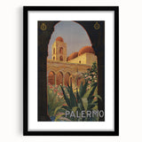 Vintage Travel Poster - Palermo Sicily | Classic Italian Art
