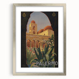 Vintage Travel Poster - Palermo Sicily | Classic Italian Art