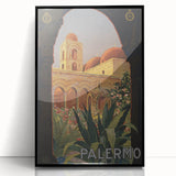 Vintage Travel Poster - Palermo Sicily | Classic Italian Art