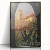 Vintage Travel Poster - Palermo Sicily | Classic Italian Art