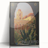 Vintage Travel Poster - Palermo Sicily | Classic Italian Art
