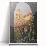 Vintage Travel Poster - Palermo Sicily | Classic Italian Art
