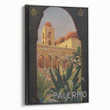 Vintage Travel Poster - Palermo Sicily | Classic Italian Art
