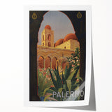 Vintage Travel Poster - Palermo Sicily | Classic Italian Art