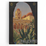 Vintage Travel Poster - Palermo Sicily | Classic Italian Art