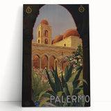 Vintage Travel Poster - Palermo Sicily | Classic Italian Art