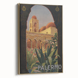 Vintage Travel Poster - Palermo Sicily | Classic Italian Art