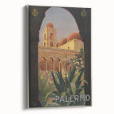 Vintage Travel Poster - Palermo Sicily | Classic Italian Art