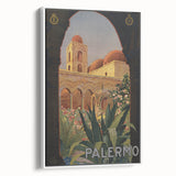 Vintage Travel Poster - Palermo Sicily | Classic Italian Art