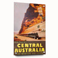 Vintage Travel Poster - Central Australia | Retro Train Art