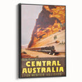 Vintage Travel Poster - Central Australia | Retro Train Art