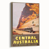 Vintage Travel Poster - Central Australia | Retro Train Art