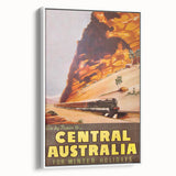 Vintage Travel Poster - Central Australia | Retro Train Art