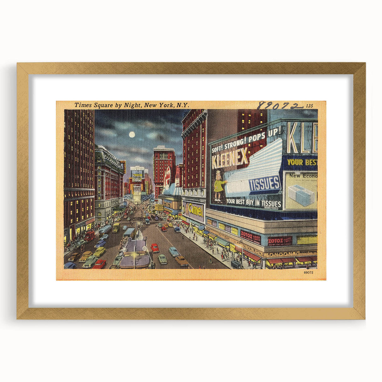 Times Square Nightlife Poster – Vintage New York City Art