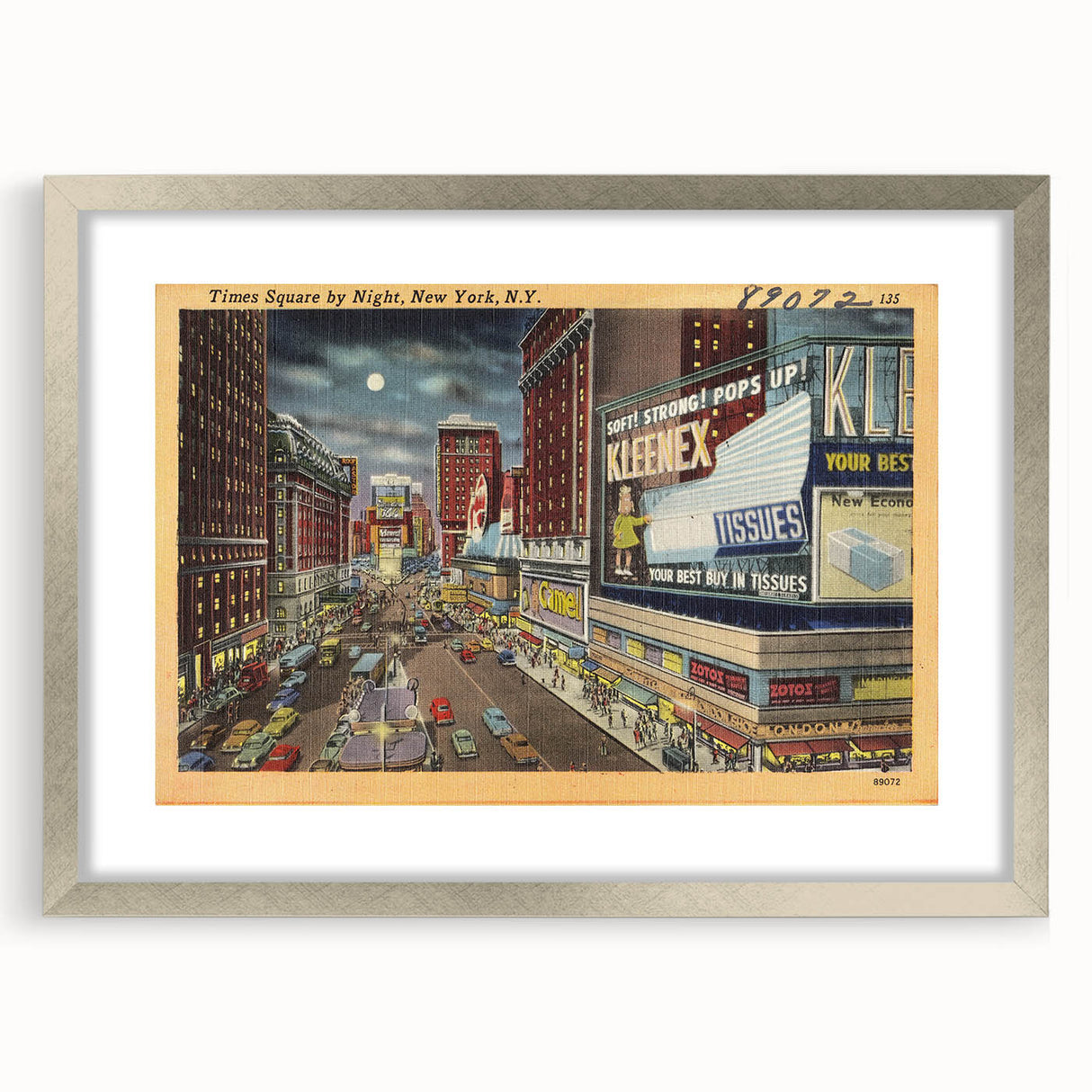 Times Square Nightlife Poster – Vintage New York City Art