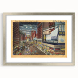 Times Square Nightlife Poster – Vintage New York City Art