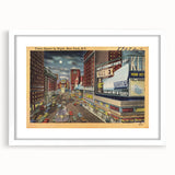 Times Square Nightlife Poster – Vintage New York City Art