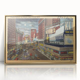Times Square Nightlife Poster – Vintage New York City Art