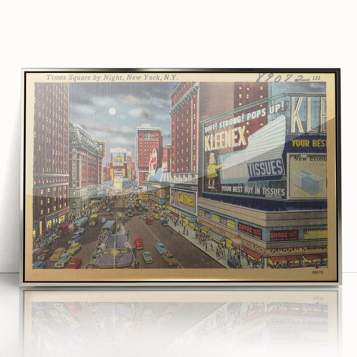 Times Square Nightlife Poster – Vintage New York City Art