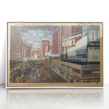 Times Square Nightlife Poster – Vintage New York City Art