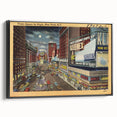 Times Square Nightlife Poster – Vintage New York City Art
