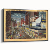 Times Square Nightlife Poster – Vintage New York City Art