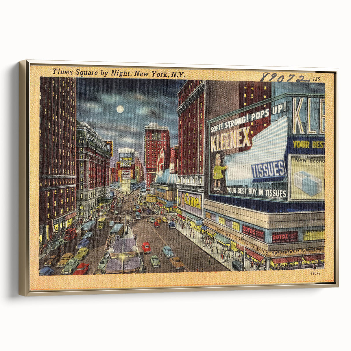 Times Square Nightlife Poster – Vintage New York City Art