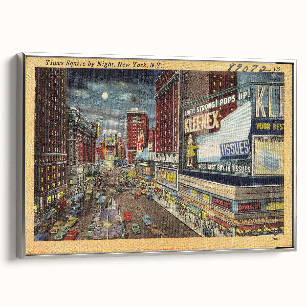 Times Square Nightlife Poster – Vintage New York City Art