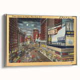 Times Square Nightlife Poster – Vintage New York City Art