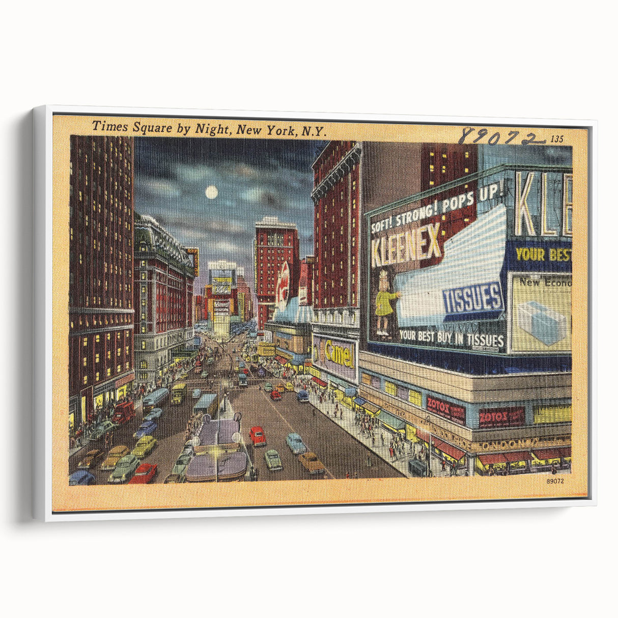Times Square Nightlife Poster – Vintage New York City Art