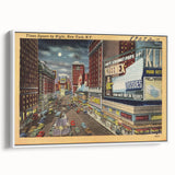 Times Square Nightlife Poster – Vintage New York City Art