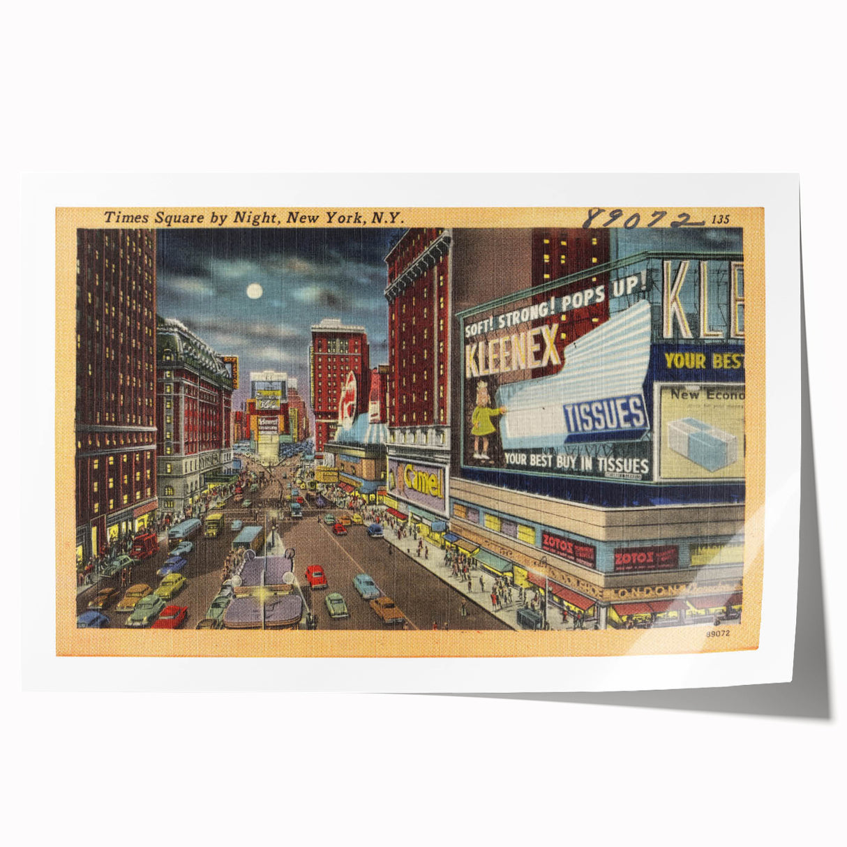 Times Square Nightlife Poster – Vintage New York City Art