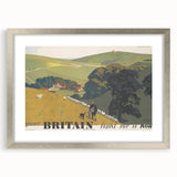 Vintage "Your Britain" Poster - Retro South Downs Landscape Art