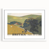 Vintage "Your Britain" Poster - Retro South Downs Landscape Art