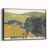 Vintage "Your Britain" Poster - Retro South Downs Landscape Art