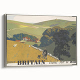 Vintage "Your Britain" Poster - Retro South Downs Landscape Art