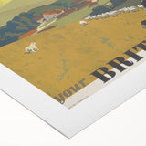 Vintage "Your Britain" Poster - Retro South Downs Landscape Art