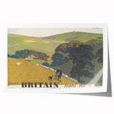 Vintage "Your Britain" Poster - Retro South Downs Landscape Art