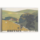 Vintage "Your Britain" Poster - Retro South Downs Landscape Art
