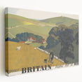 Vintage "Your Britain" Poster - Retro South Downs Landscape Art