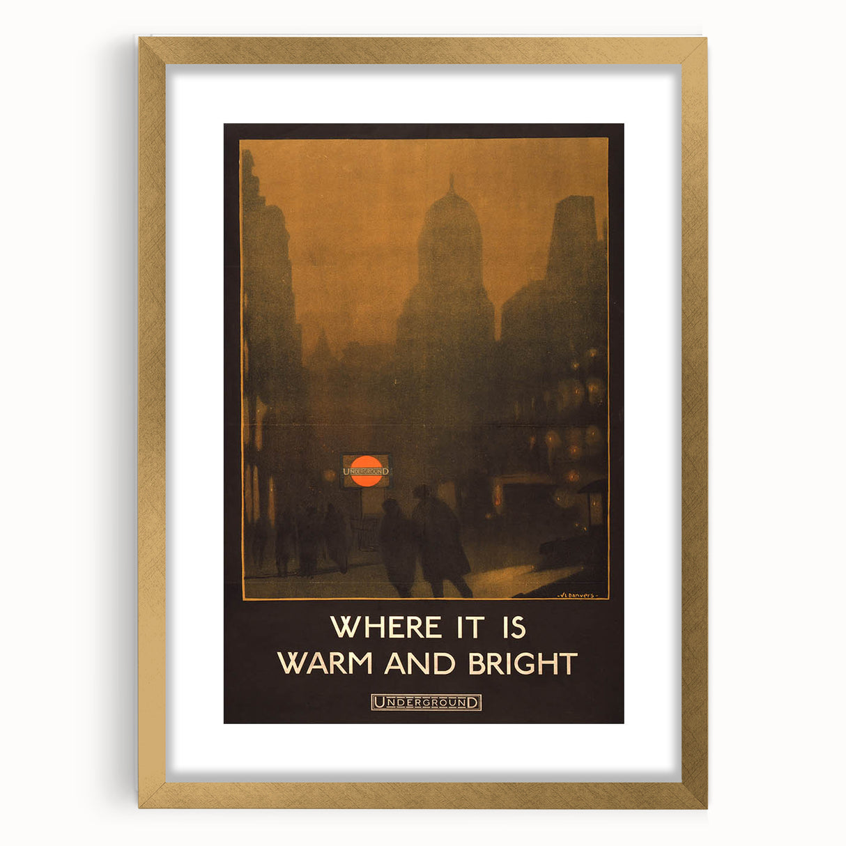 Vintage Travel Poster - London Underground | Retro City Art