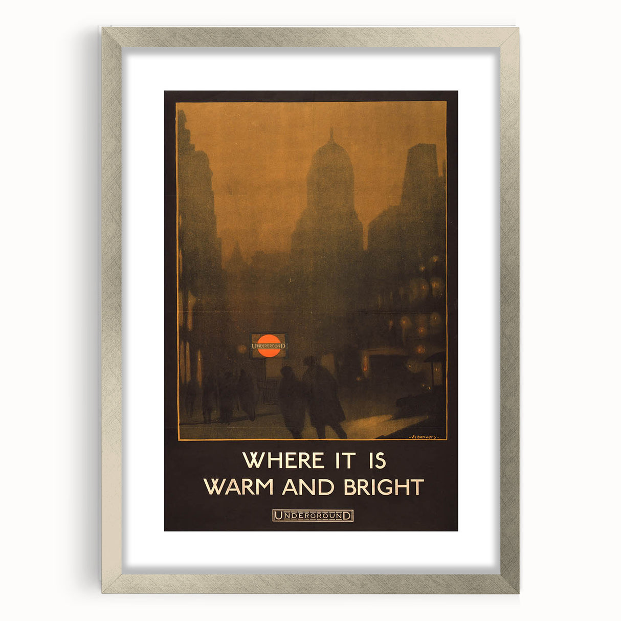 Vintage Travel Poster - London Underground | Retro City Art